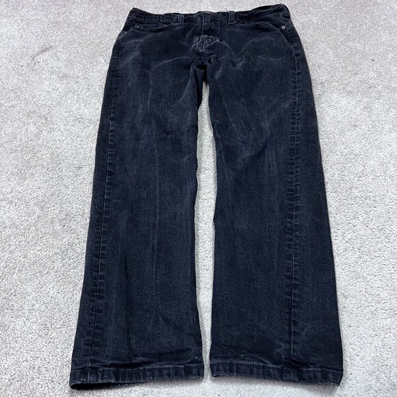 Levi’s Jeans Men’s Black Straight Leg Pockets Size 36x32 - Picture 1 of 12